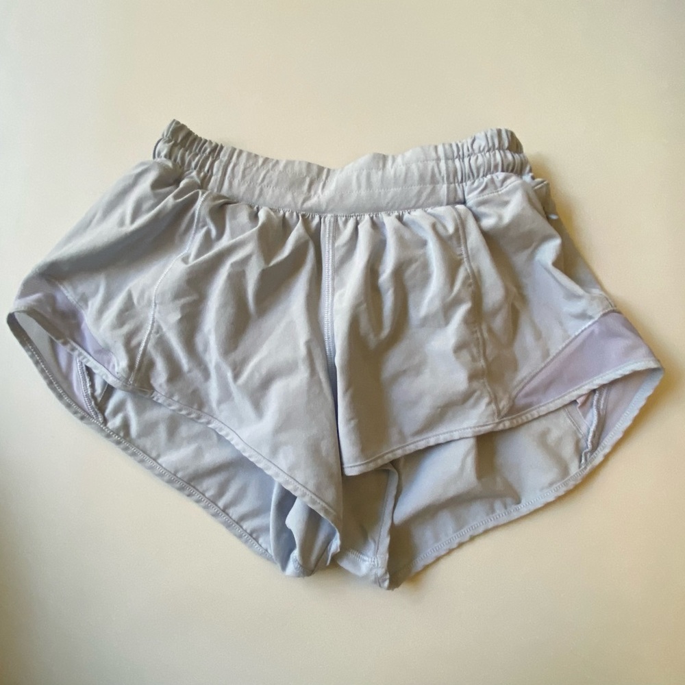 Hotty Hot Low-Rise Lined Shorts 2.5” (Blue Linen)